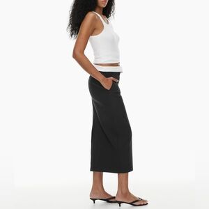 TNA Classic Black Midi Skirt , size 8 , EUC , black